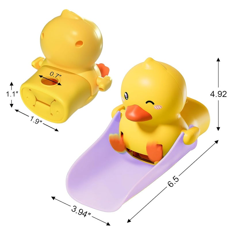 SKYROKU Duck-Tastic Faucet Extender for Toddlers – Kicking Legs Fun! Splash-Proof & Easy Install Sink Extender for Kids - Image 4